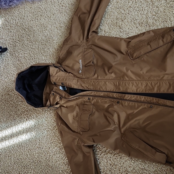 Columbia windbreaker brown medium